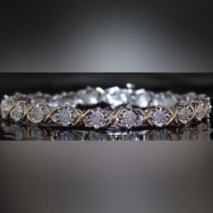 Brilliant 1.00 ct Diamond Designer Bracelet